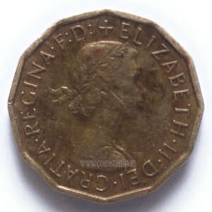 United Kingdom 3 Pence Without BRITT:OMN Used