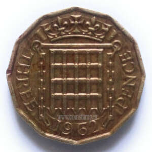 United Kingdom 3 Pence Without BRITT:OMN Used