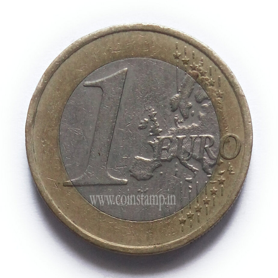 Latvia 1 Euro Folk Maid Used - CoinStamp.in