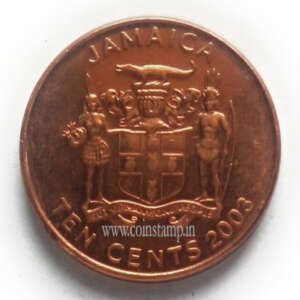 Jamaica 10 Cents Small AUNC