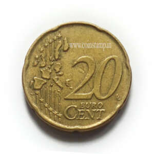Belgium 20 Euro Cent Albert II Used