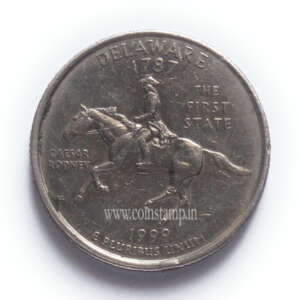 US 1/4 Dollar Delaware Quarter 1999 Used