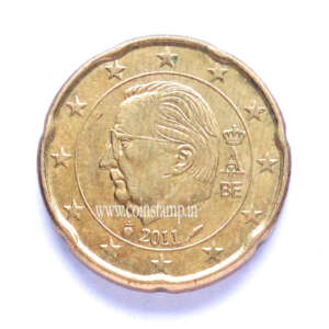 Belgium 20 Euro Cent Albert II 2009-2013 Used